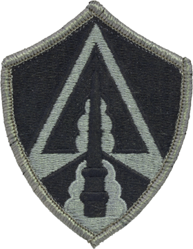 No Shine Insignia Army Space Command Patch - Army Patch