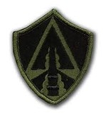 No Shine Insignia Army Space Command Patch - Army Patch