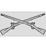 Mitchell Proffitt Infantry Crossed Rifle Window Decal 5" x 3.5"
