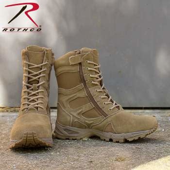 Rothco Forced Entry 8" Deployment Boots with Side Zipper