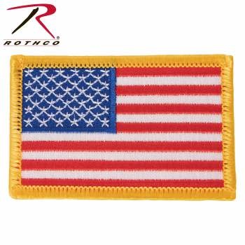 Rothco Iron On/Sew On Embroidered US Flag Patch