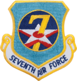 Military 7th Air Force Shield Patch