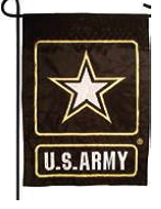 Army Star 12 x 18 Embroidered Garden Flag