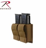 Rothco MOLLE Double Pistol Mag Pouch with Insert