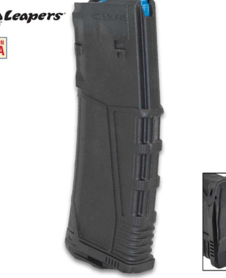 AR-15 30-ROUND .223/5.56 BLACK MAGAZINE - POLYMER CONSTRUCTION, REMOVABLE FLARED FLOOR PLATE, GRIP TEXTURING, MADE IN USA