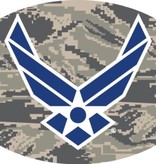 Mitchell Proffitt Air Force Symbol on ABU Camo Oval Magnet