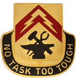 No Shine Insignia 215th Support Battalion Unit Crest (No Task Too Tough)