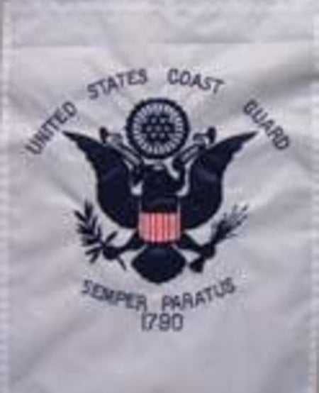 Coast Guard Embroidered Garden Flag 12 x 18