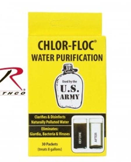 Chlor-Floc Water Purification Packets