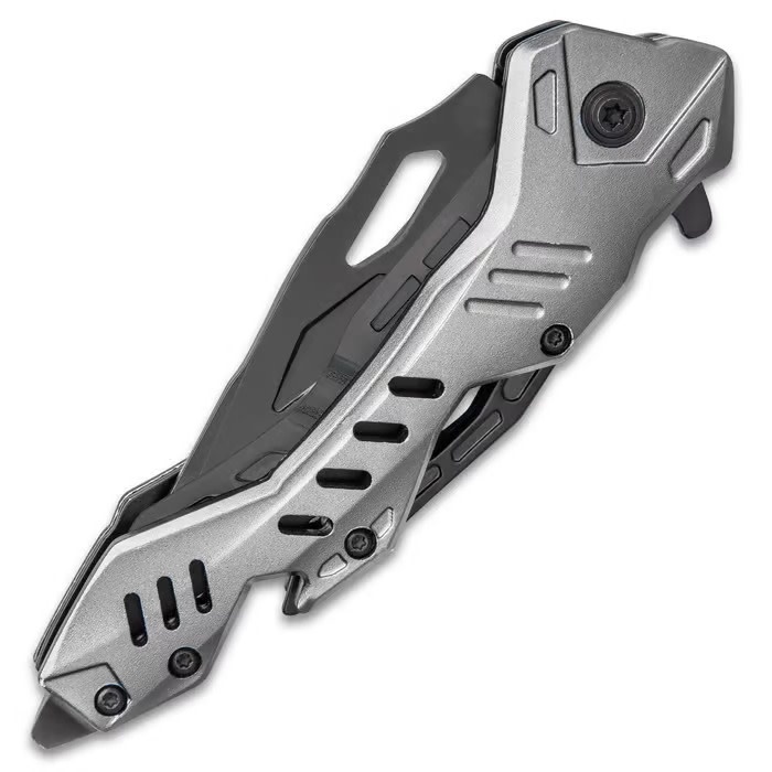 Gray Atomica Assisted Opening Pocket Knife