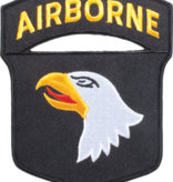 Military 101st Airborne Iron On Patch with Tab 7.5"