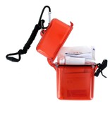 50 Piece First Aid Kit in Waterproof Case w/Carabiner and Lanyard
