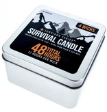 4 Wicks Survival Candle in Tin Box - 12 HR per Wick