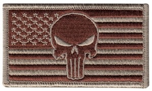 Gear Up American Flag Punisher Patch