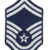 Military US Air Force Blue and Silver Chevron Patch