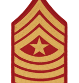 Military US Marines Gold/Red Chevron Patch (Pair)