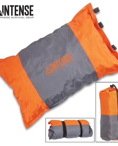 Self Inflating Camping Pillow w/Carry Bag
