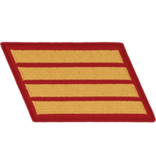 Military Marine Service Stripes Gold on Red