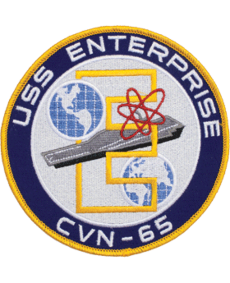 USS Enterprise CVN-65 Round Patch - 5"