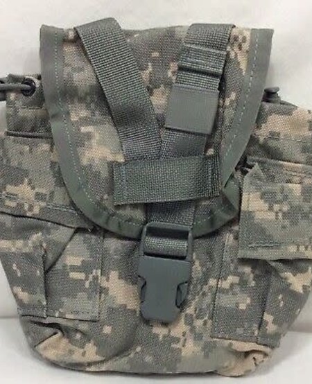 MOLLE II 1qt. Canteen/General Purpose Pouch ACU - ISSUED - USED