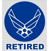 Mitchell Proffitt Air Force Retired "Wings" Window Decal