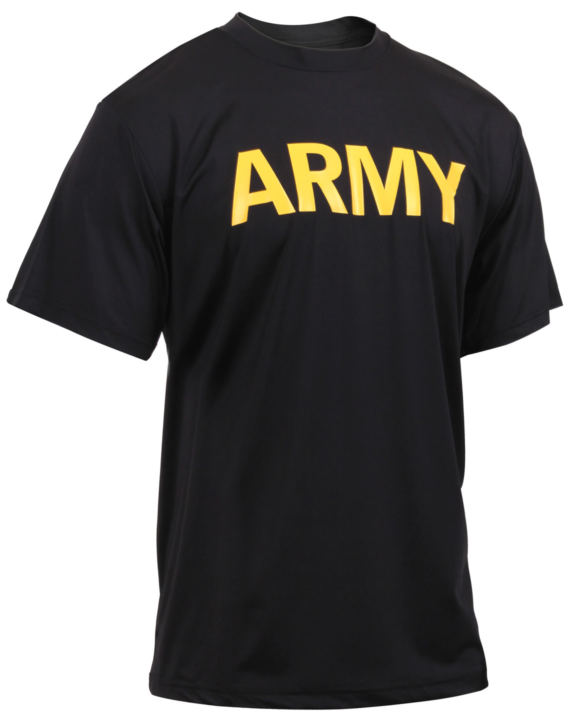 Rothco Army PT Shirt - Black/Yellow