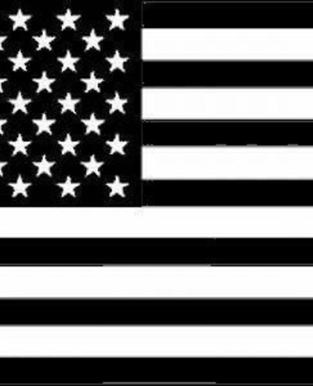 USA Black and White 3' x 5' Flag