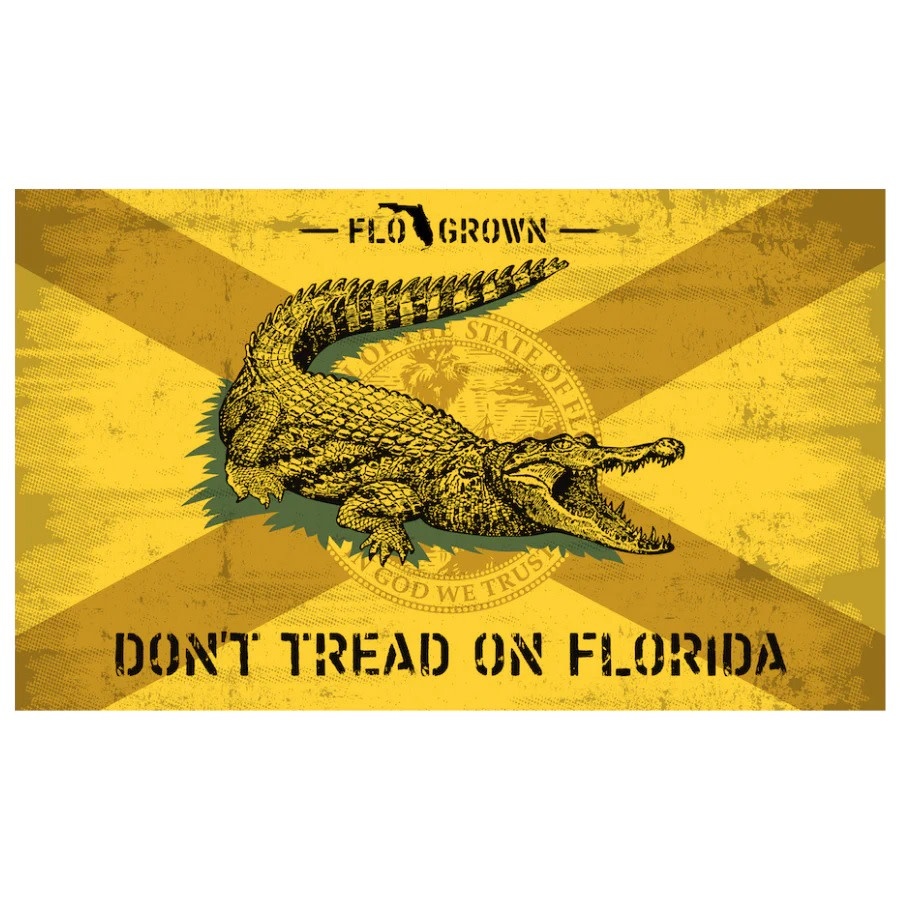 Flo Grown Don't Tread on Florida 3 x 5 Flag
