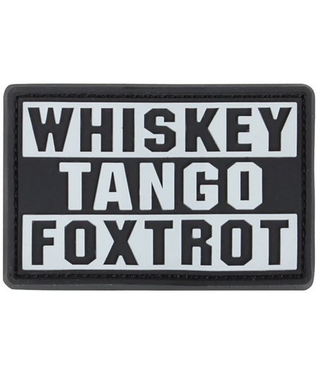 Graphite Whiskey Tango Foxtrot PVC Patch
