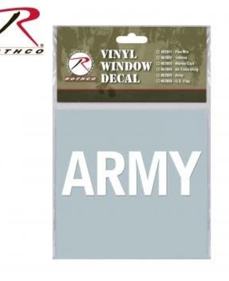 Army Vinyl Window Decal