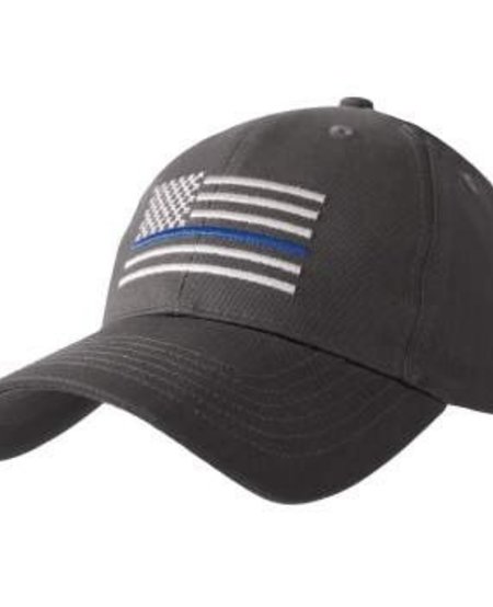 Grey Thin Blue Line Flag Low Profile Cap
