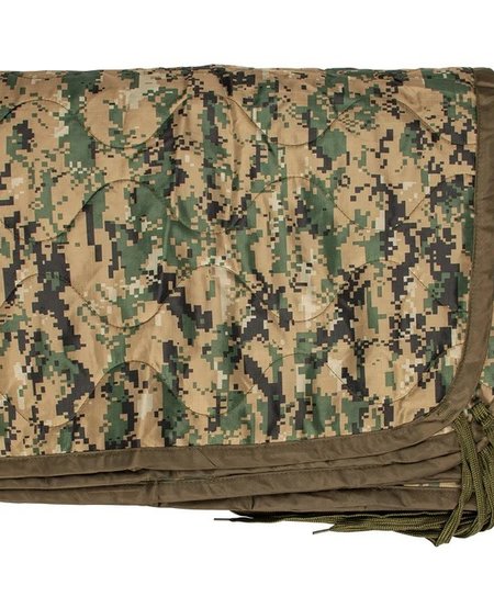 Military Style Woodland Digital Poncho Liner