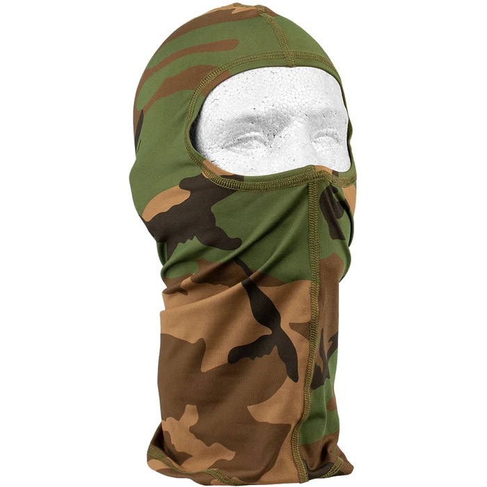 Fox Outdoor Products Woodland Camo Nylon Balaclava with Extended Neck ...