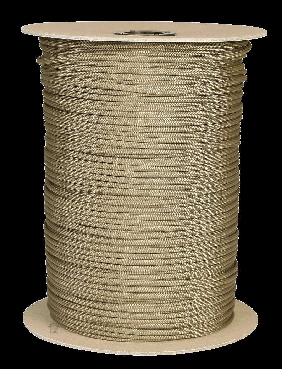 5ive Star Gear 1000' Coyote Brown Paracord Spool