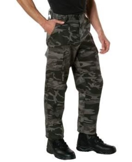 Black Camo BDU Tactical Pants