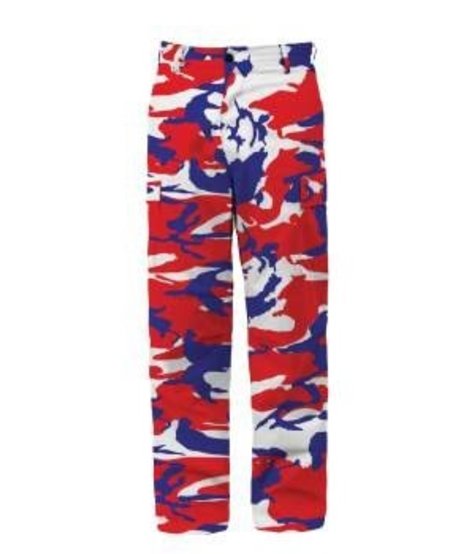 Red, White & Blue Camo BDU Tactical Pants
