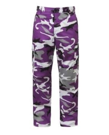 Purple Camo BDU Tactical Pants