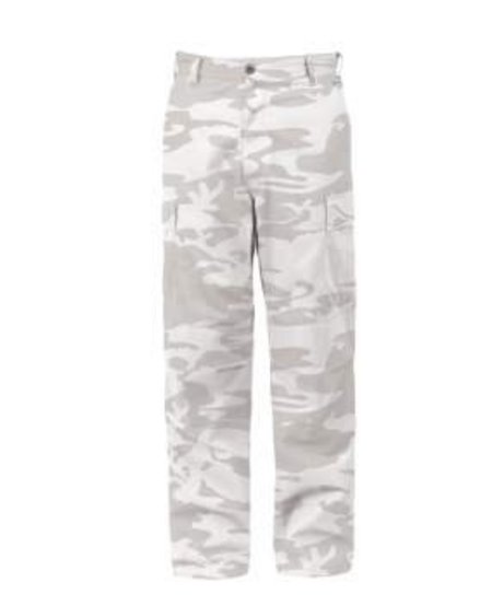 White Camo BDU Tactical Pants