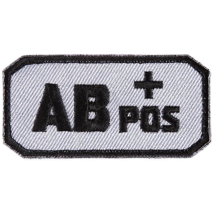Fox Outdoor Products Grey AB Positive Blood Type Patch