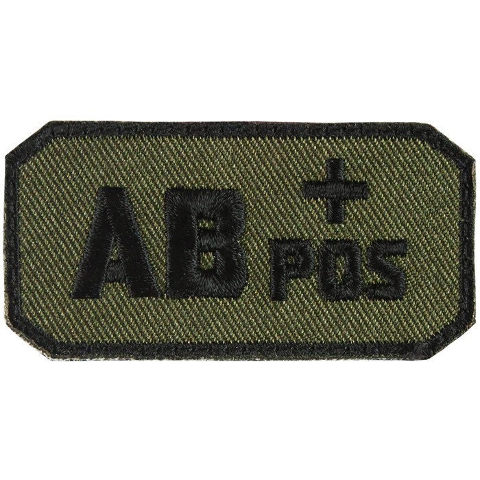 Fox Outdoor Products Olive Drab AB Positive Blood Type Patch