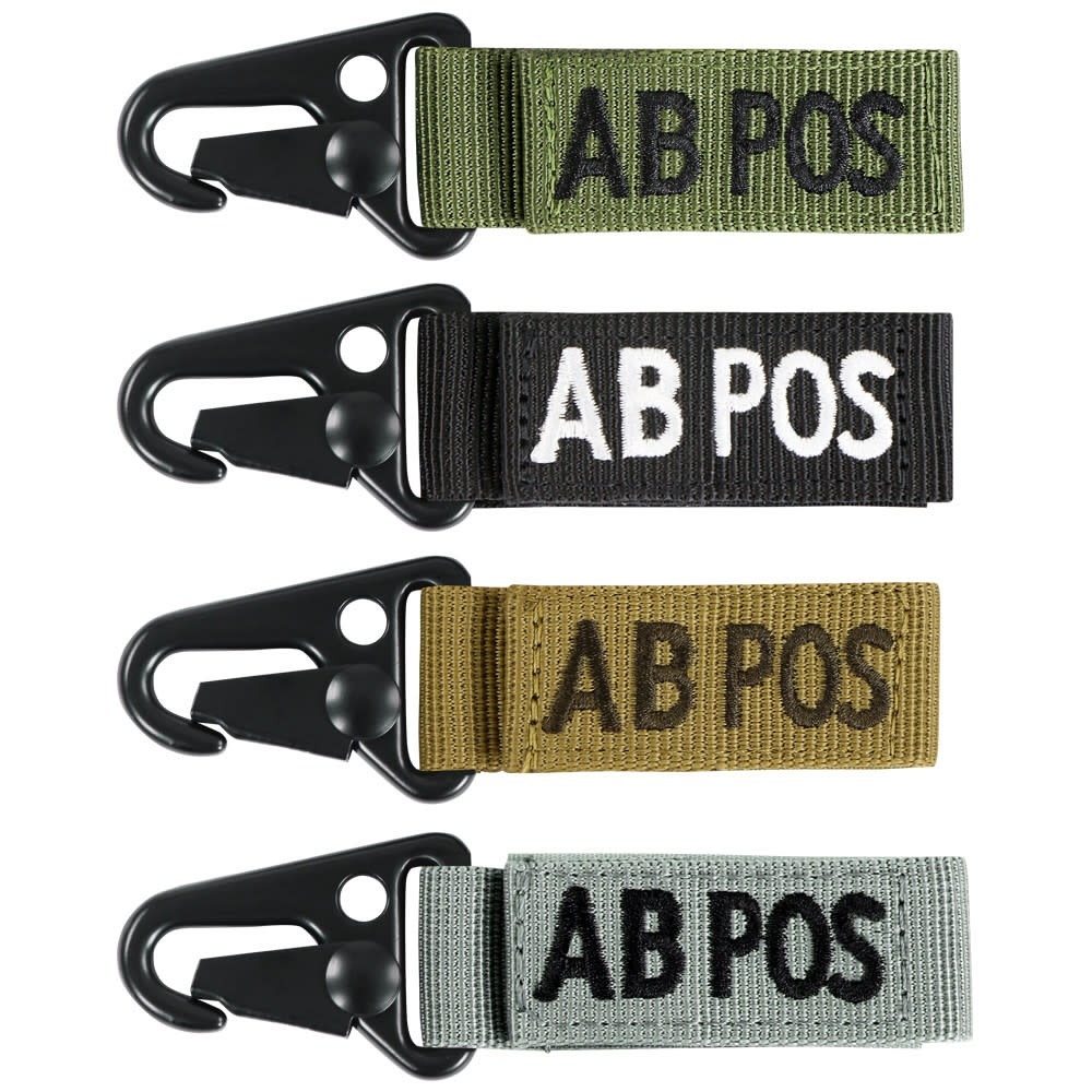 Condor Coyote Brown AB Positive Blood Type Keychain