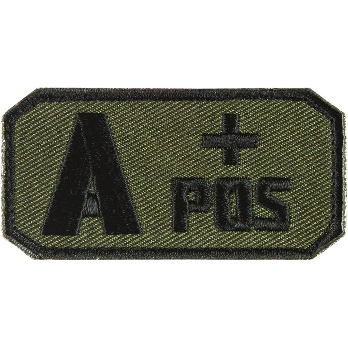 Fox Outdoor Products Olive Drab A Positive Blood Type Patch