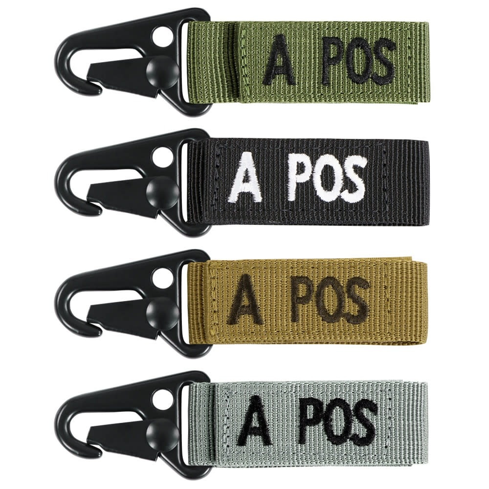 Condor Foliage Green A Positive Blood Type Keychain