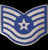 No Shine Insignia Technical Sergeant (E-6) Enlisted Air Force Rank Insignia (Pair)