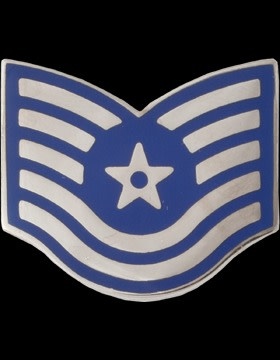 No Shine Insignia Technical Sergeant (E-6) Enlisted Air Force Rank Insignia (Pair)