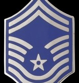 No Shine Insignia Senior Master Sergeant (E-8) Enlisted Air Force Rank Insignia (Pair)