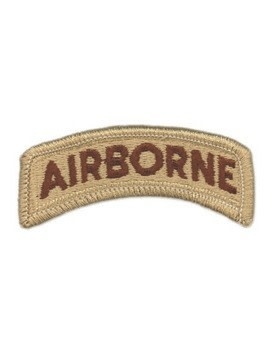 Military Desert Airborne Tab Patch