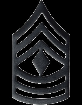 Military US Army Black First Sergeant Insignia (E-8)