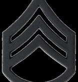 Military GI Used Pair of US Army Black Staff Sergeant Insignia (E-6)