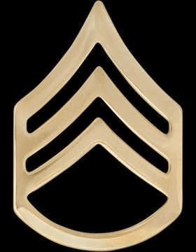 Military US Army Gold Staff Sergeant Insignia Enlisted Rank (E-6)